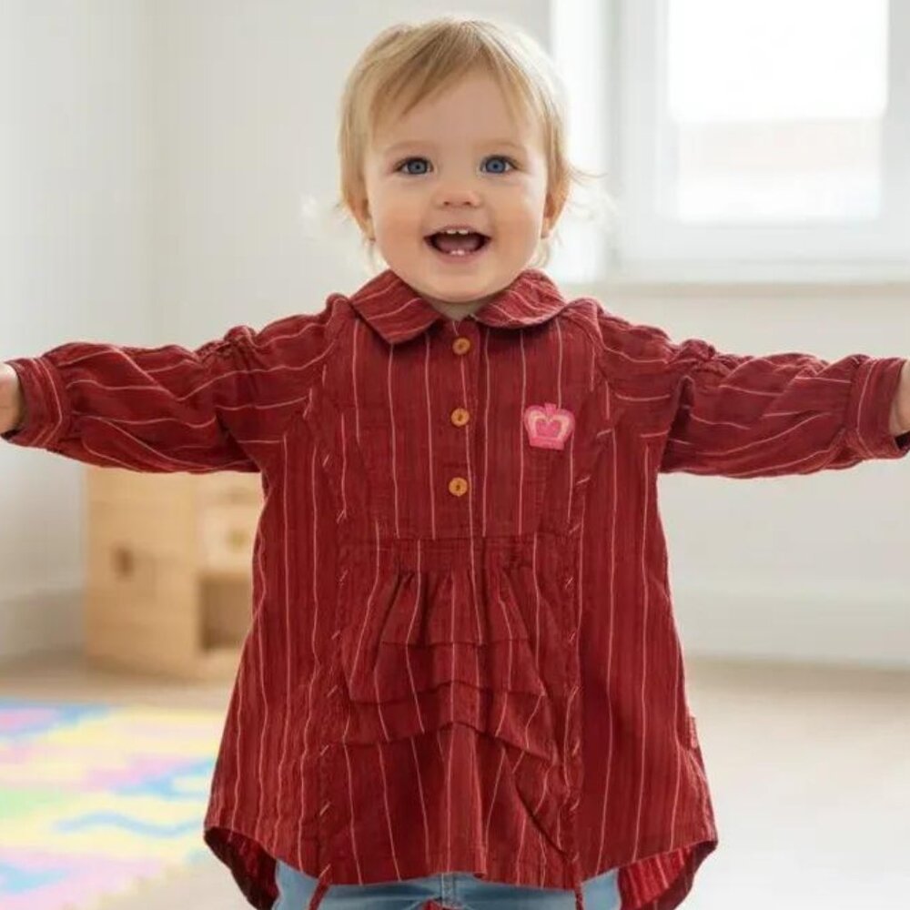 Oilily Striped Textured Blouse size 2-3 Years